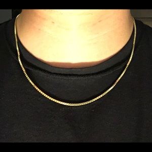 Gold Chain 14k Gold Vermeil Box Chain 20in 2mm